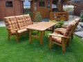 Garden furniture made of solid wood